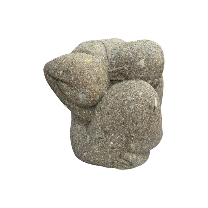 Stone Buddha with Head in Hands Broward Design Center