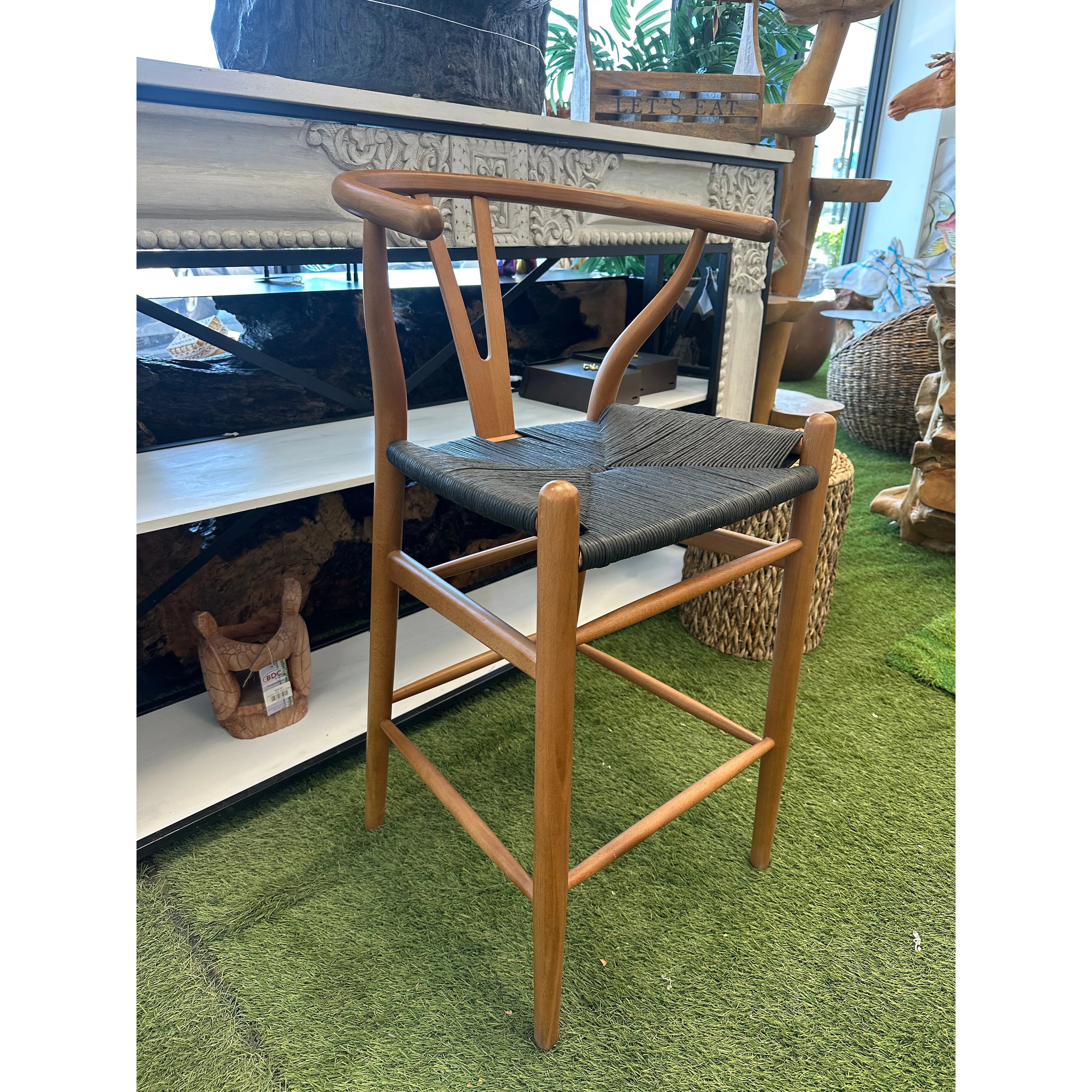 Wishbone Island Counter Stool Primitive Collection