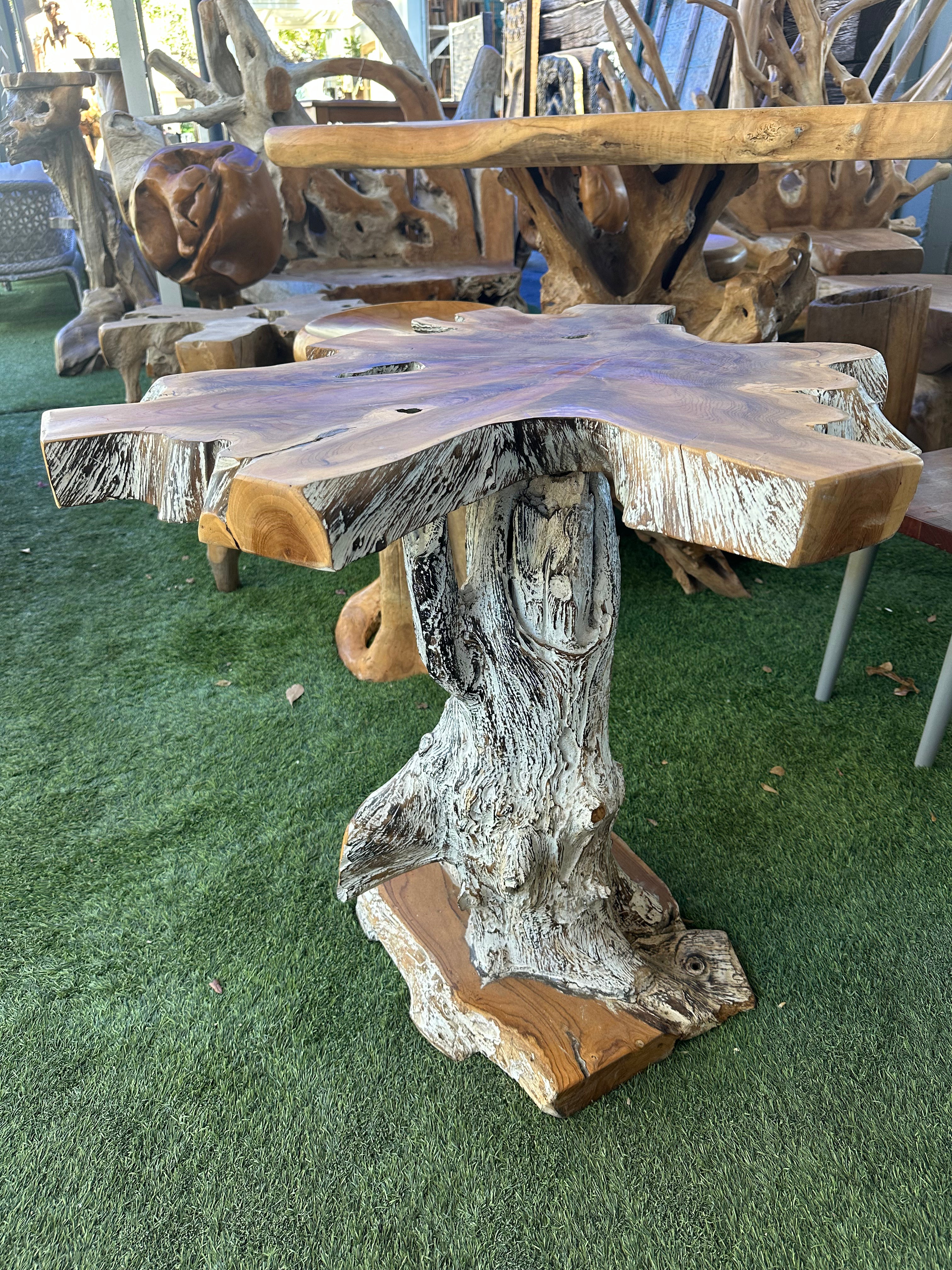 White Wash Teak Table The Broward Design Center