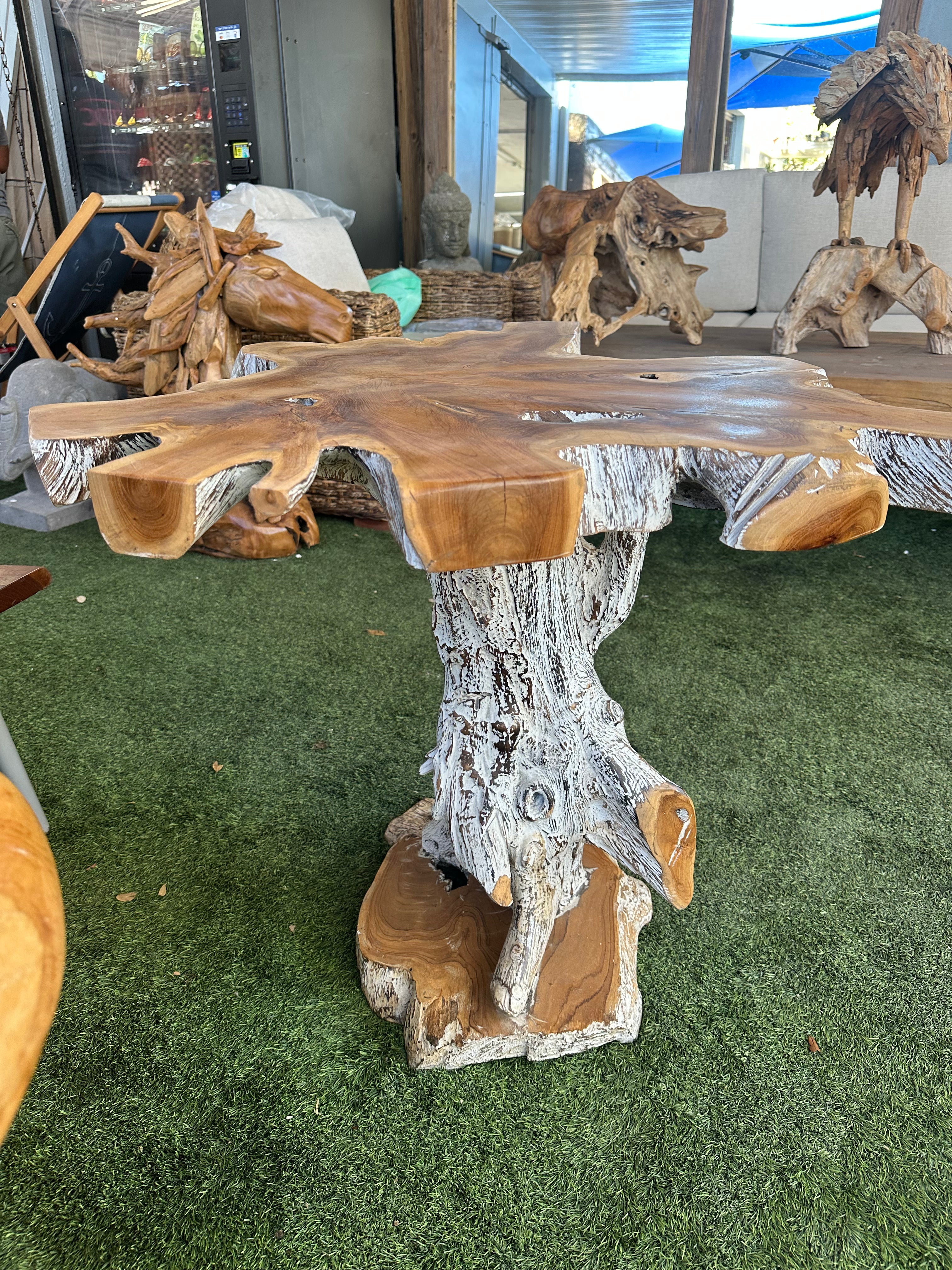 White Wash Teak Table The Broward Design Center