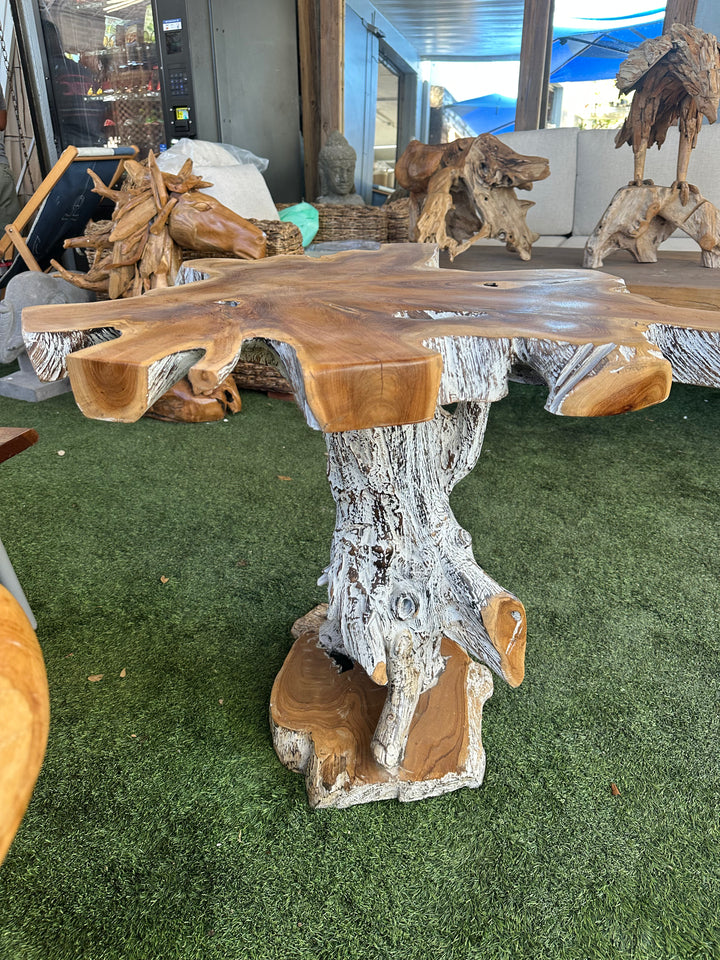 White Wash Teak Table The Broward Design Center