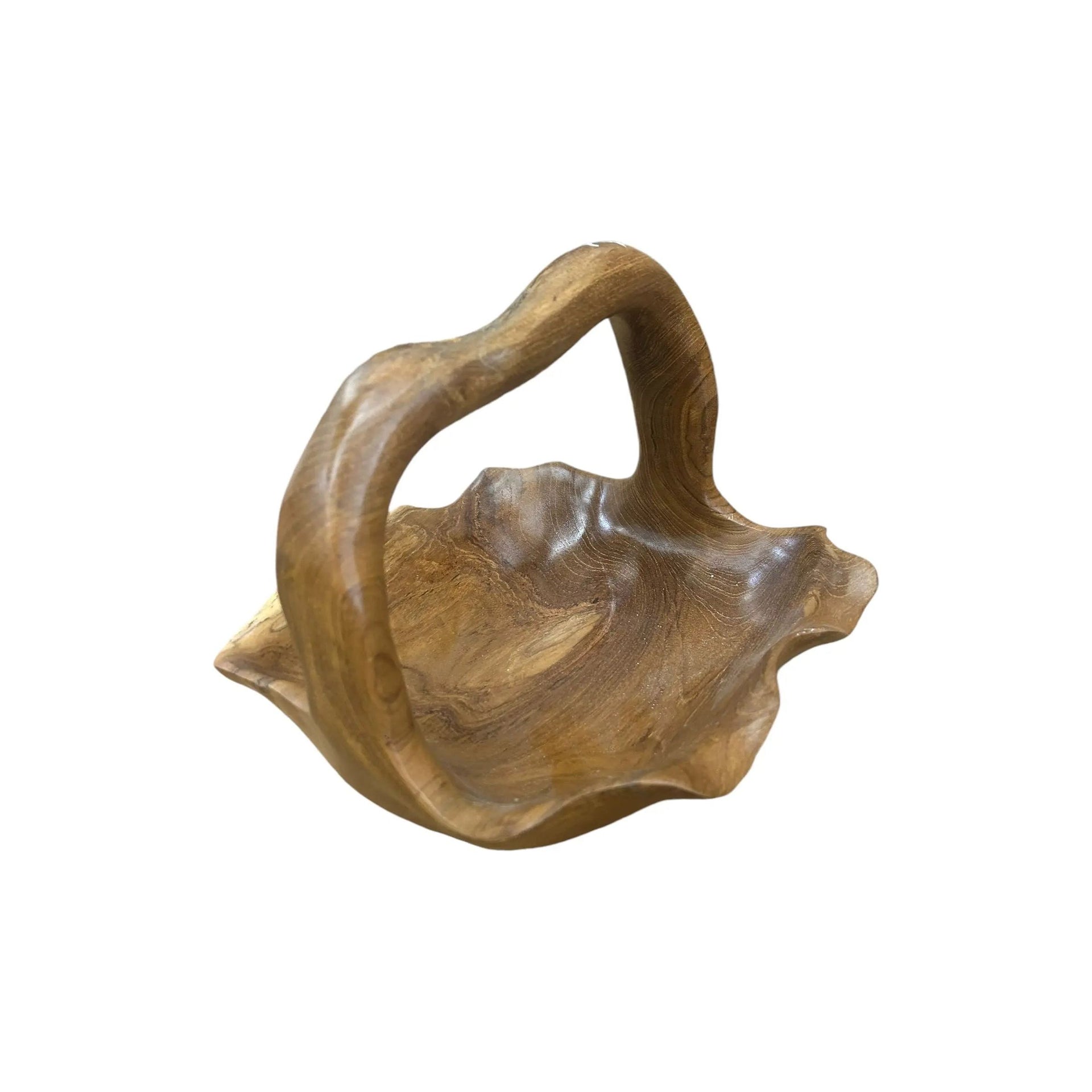 Teak Wood Fruit Basket Broward Design Center