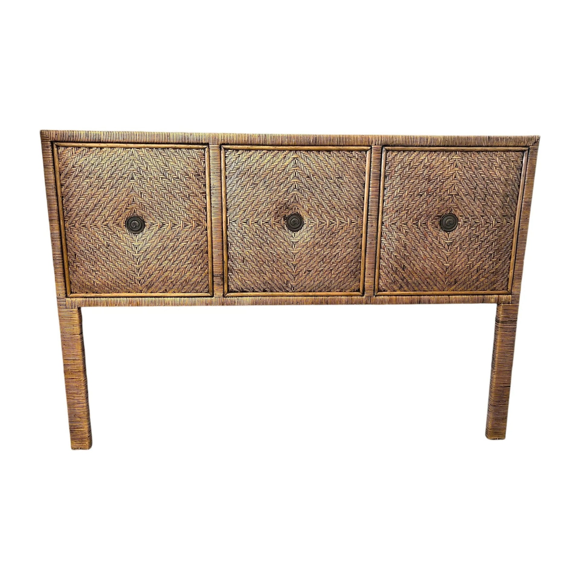 Rattan Head Board Broward Design Center