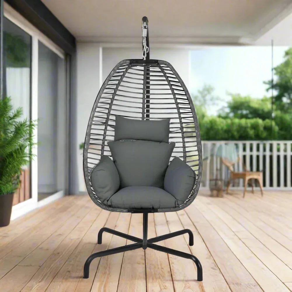Spectrum Hanging Chair w/Stand Pelican reef