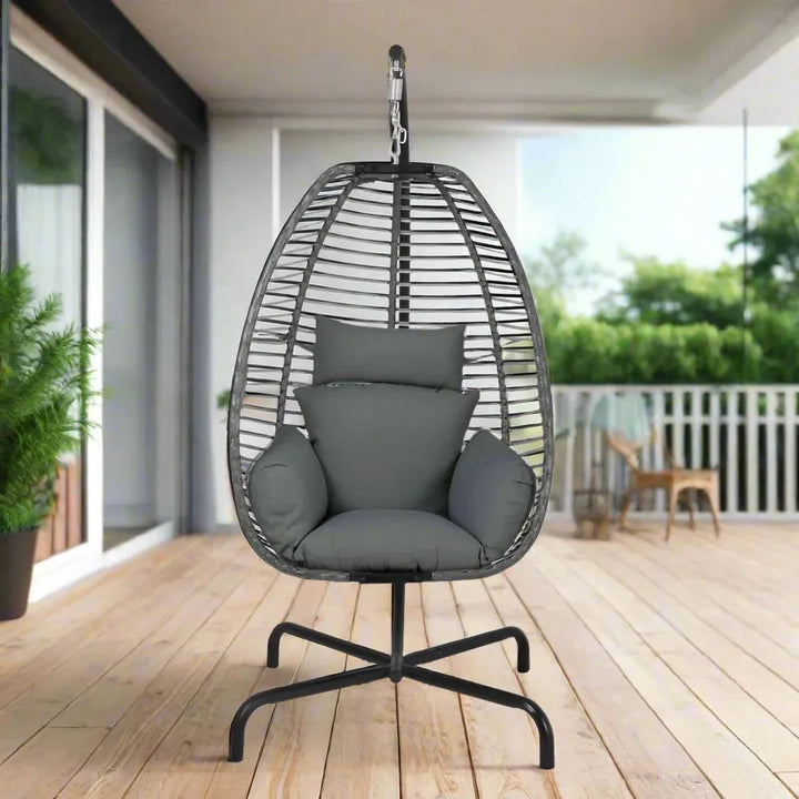Spectrum Hanging Chair w/Stand Pelican reef