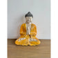 Hand Carved Painted Buddha in Anjali Mudra Position (Blue) Broward Design Center