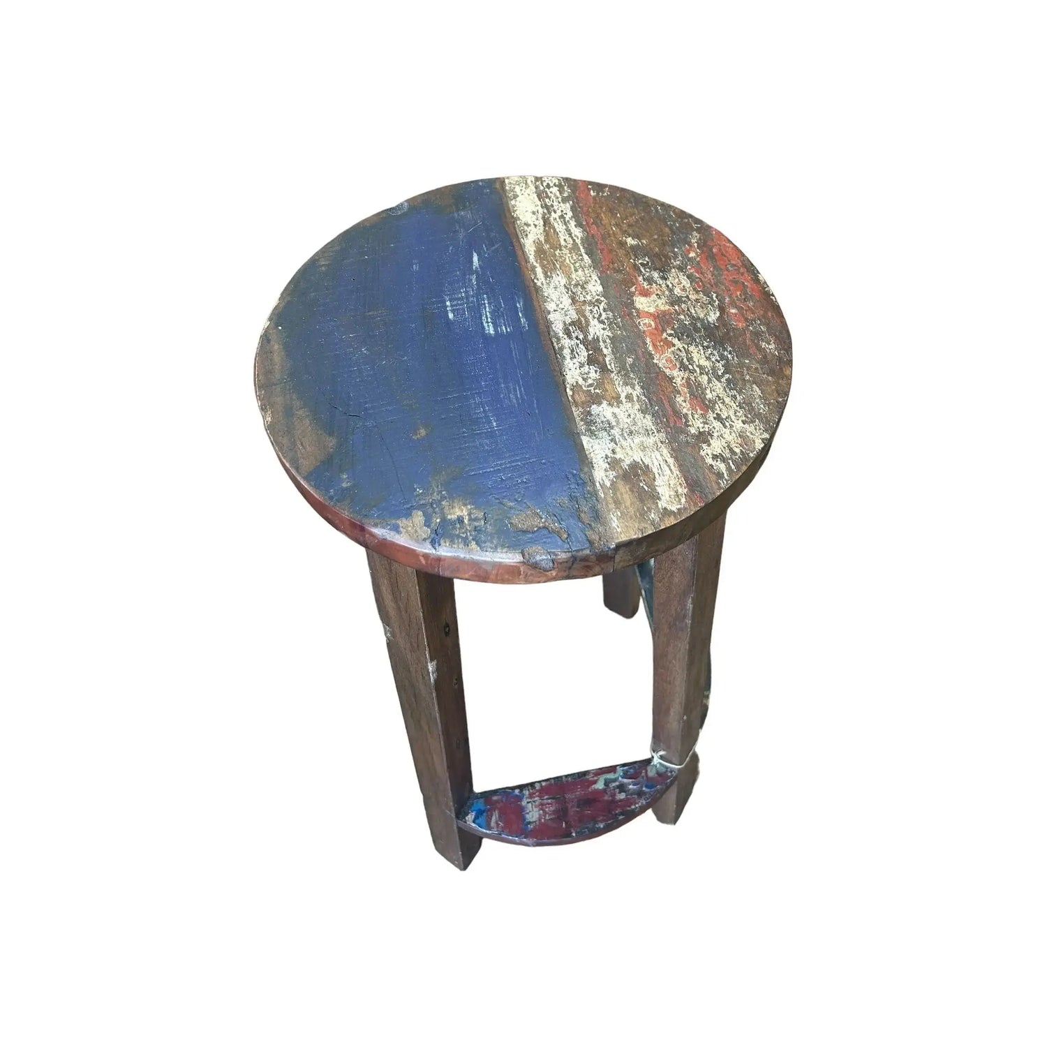 Boat Wood Stool Broward Design Center
