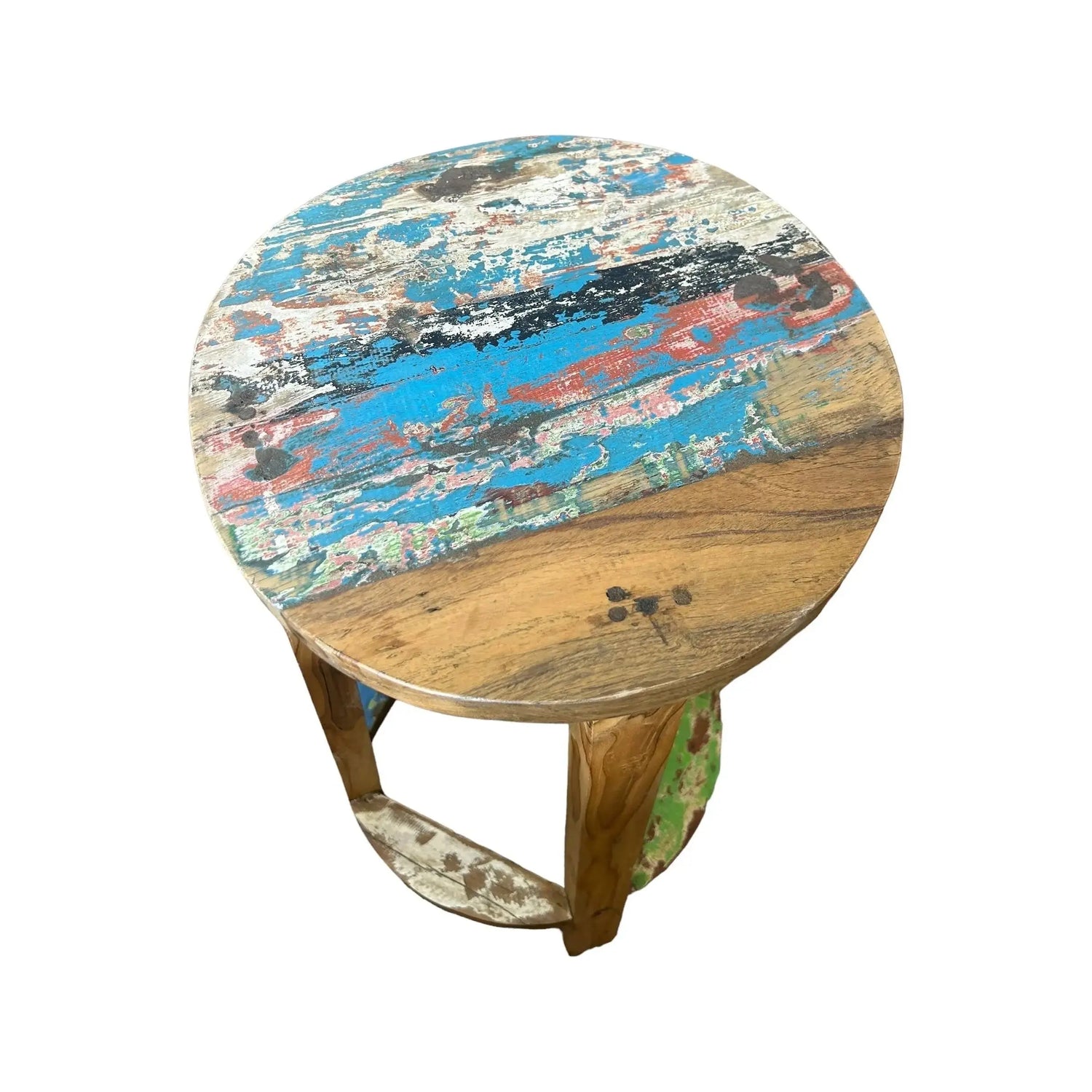 Boat Wood Stool Broward Design Center