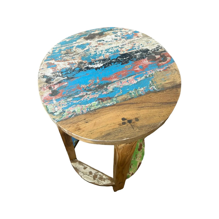 Boat Wood Stool Broward Design Center