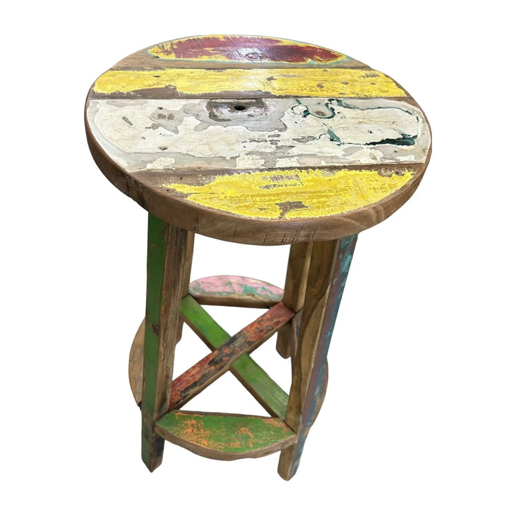Boat Wood Stool Broward Design Center