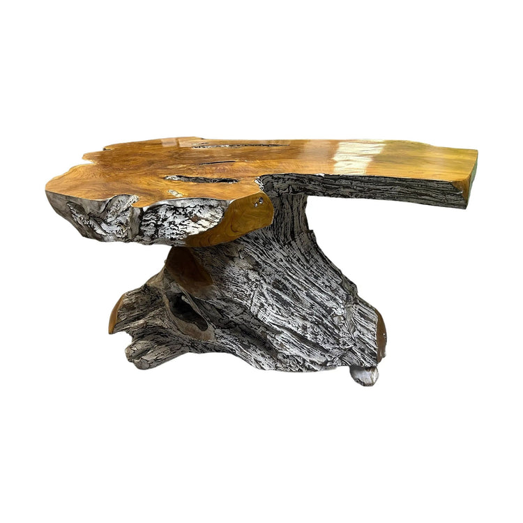White Wash Teak Coffee Table (A) Broward Design Center