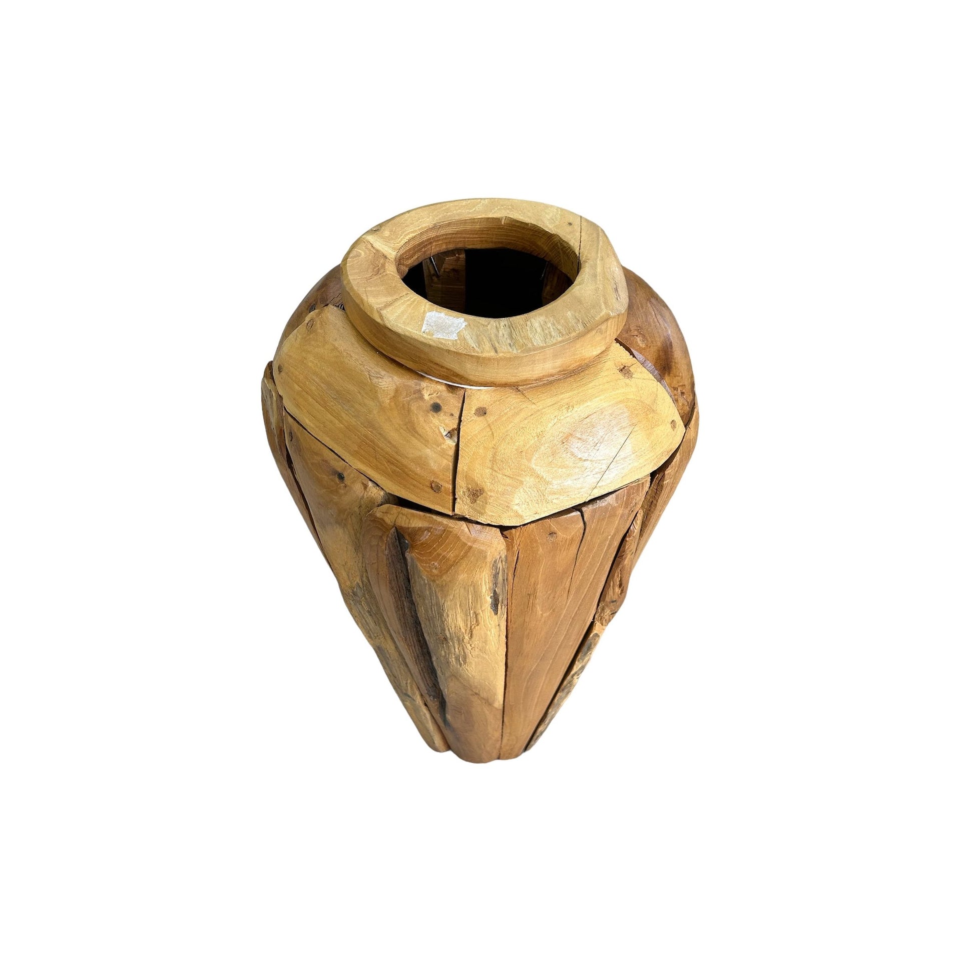 Mosaic Teak Pot (Small) Broward Design Center
