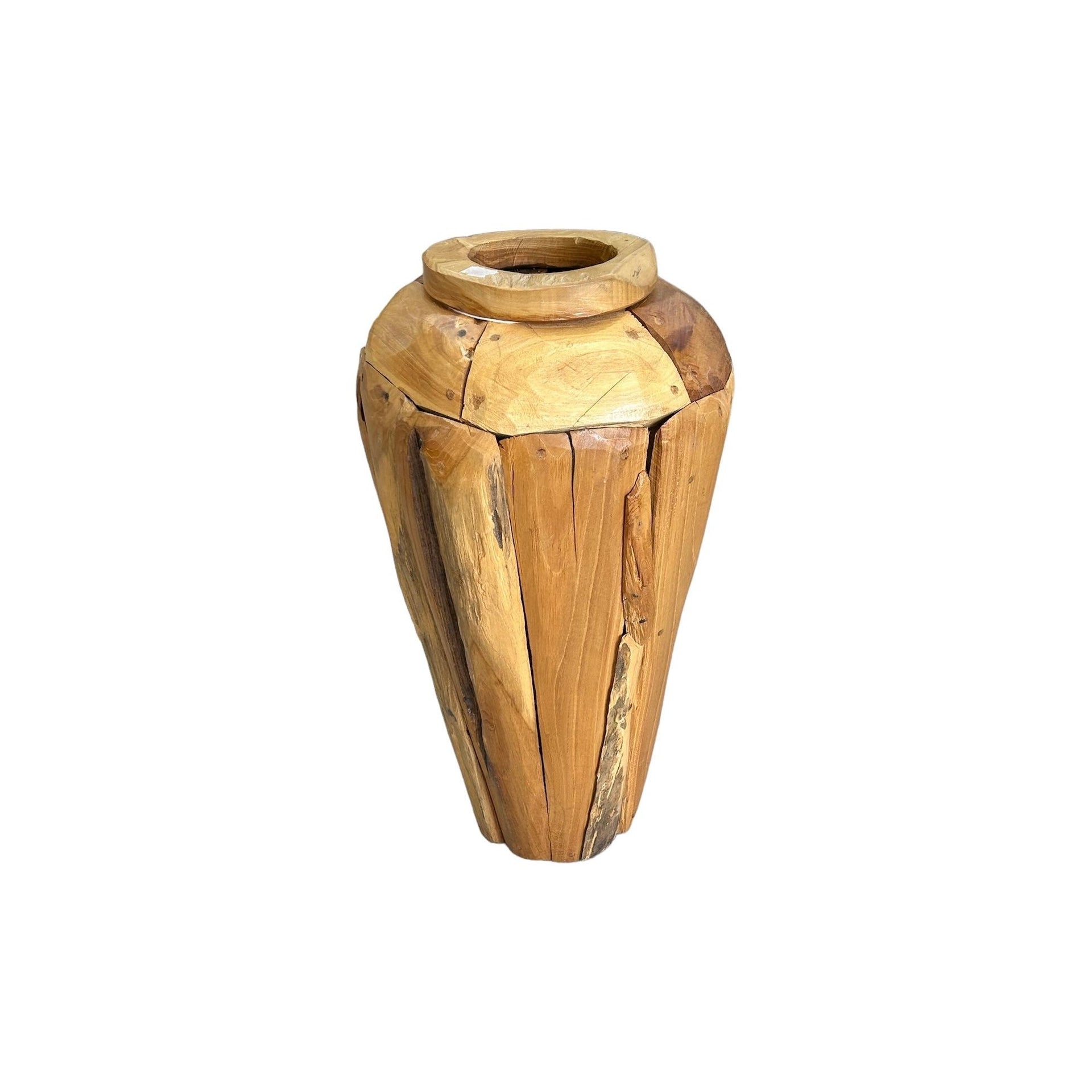 Mosaic Teak Pot (Small) Broward Design Center