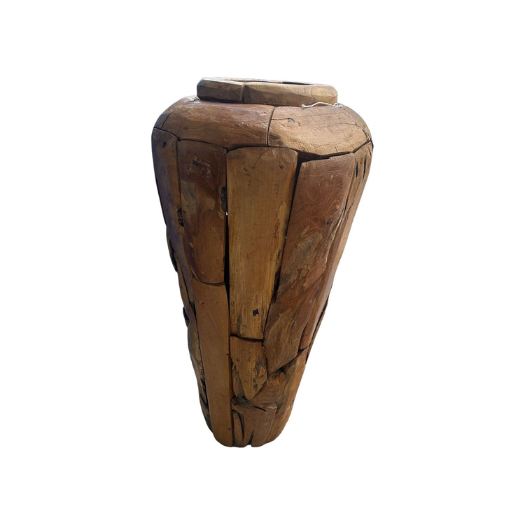 Mosaic Teak Pot (Large) Broward Design Center