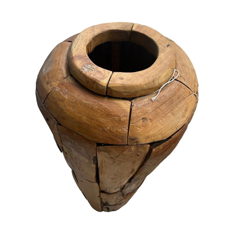 Mosaic Teak Pot (Large) Broward Design Center