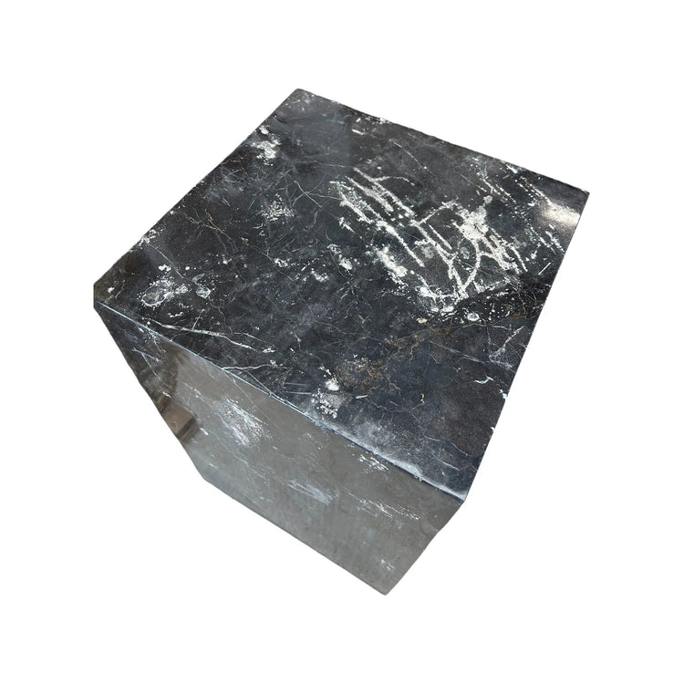 Petrified Wood Square Stool (D) Broward Design Center