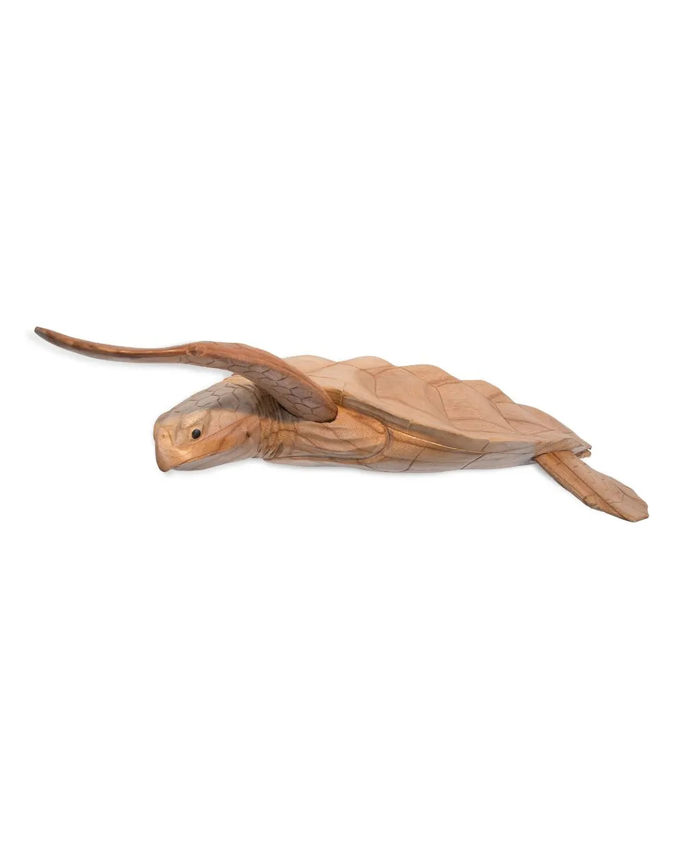 Hand-Carved Jempinis Wood Sea Turtle Wall Sculpture – Artisan Coastal Wall Décor from Bali