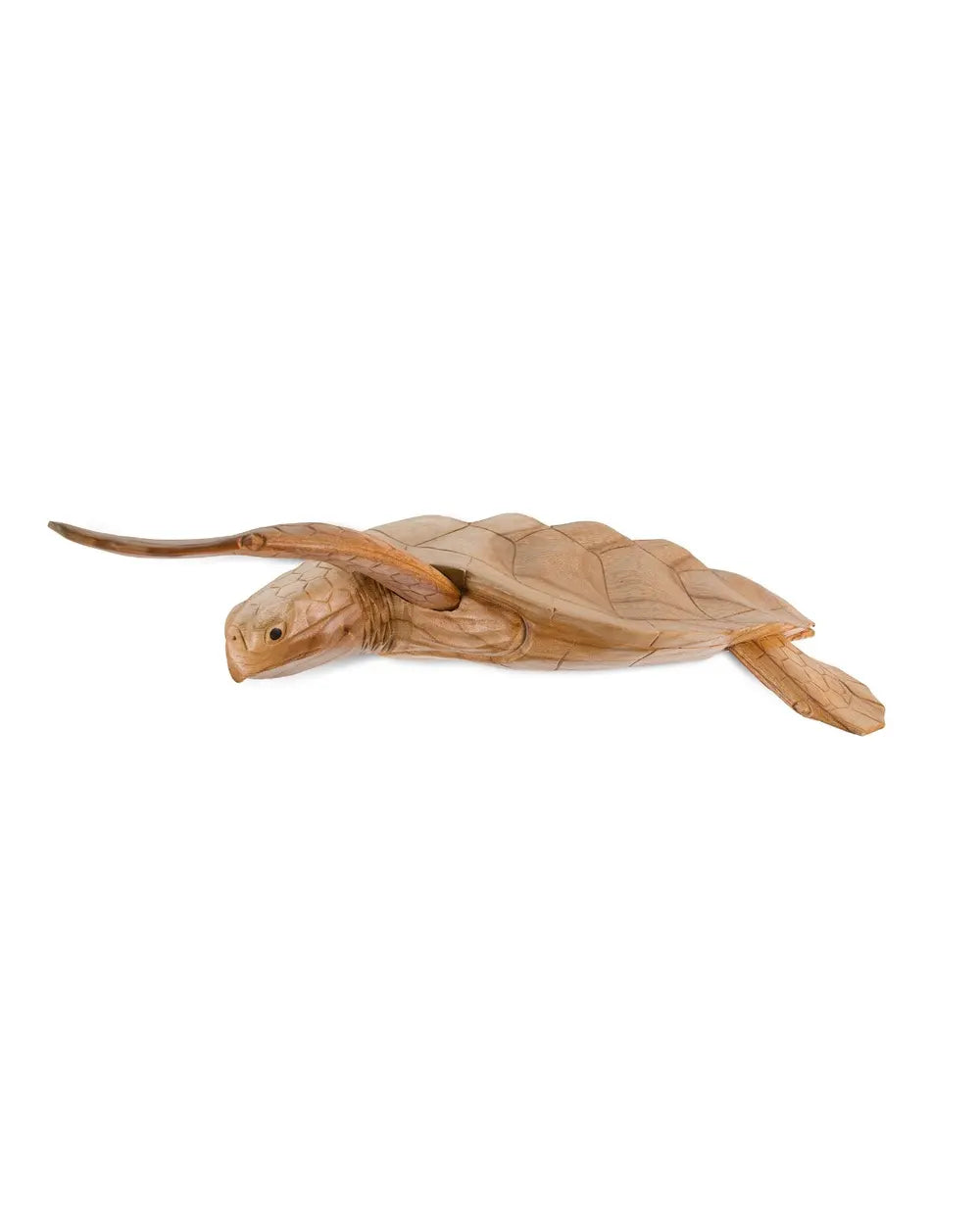 Hand-Carved Jempinis Wood Sea Turtle Wall Sculpture – Artisan Coastal Wall Décor from Bali