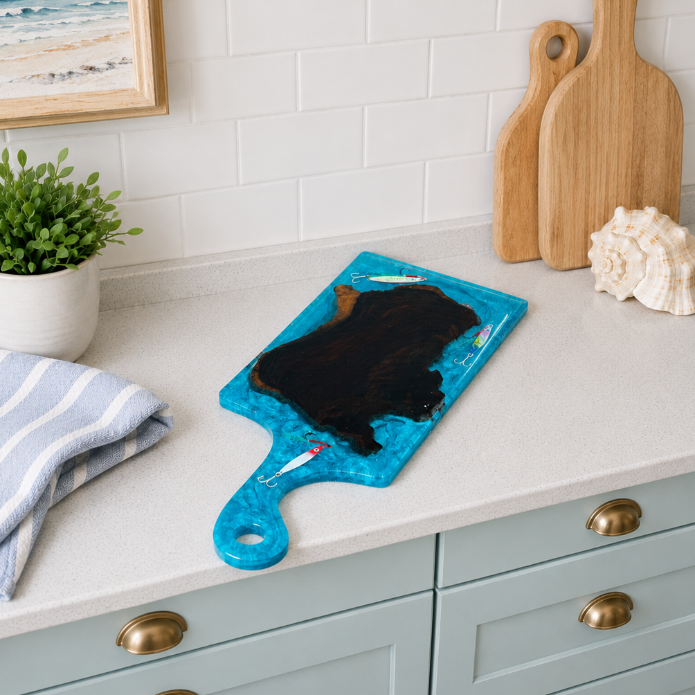 Tide and Tackle Serving Board
