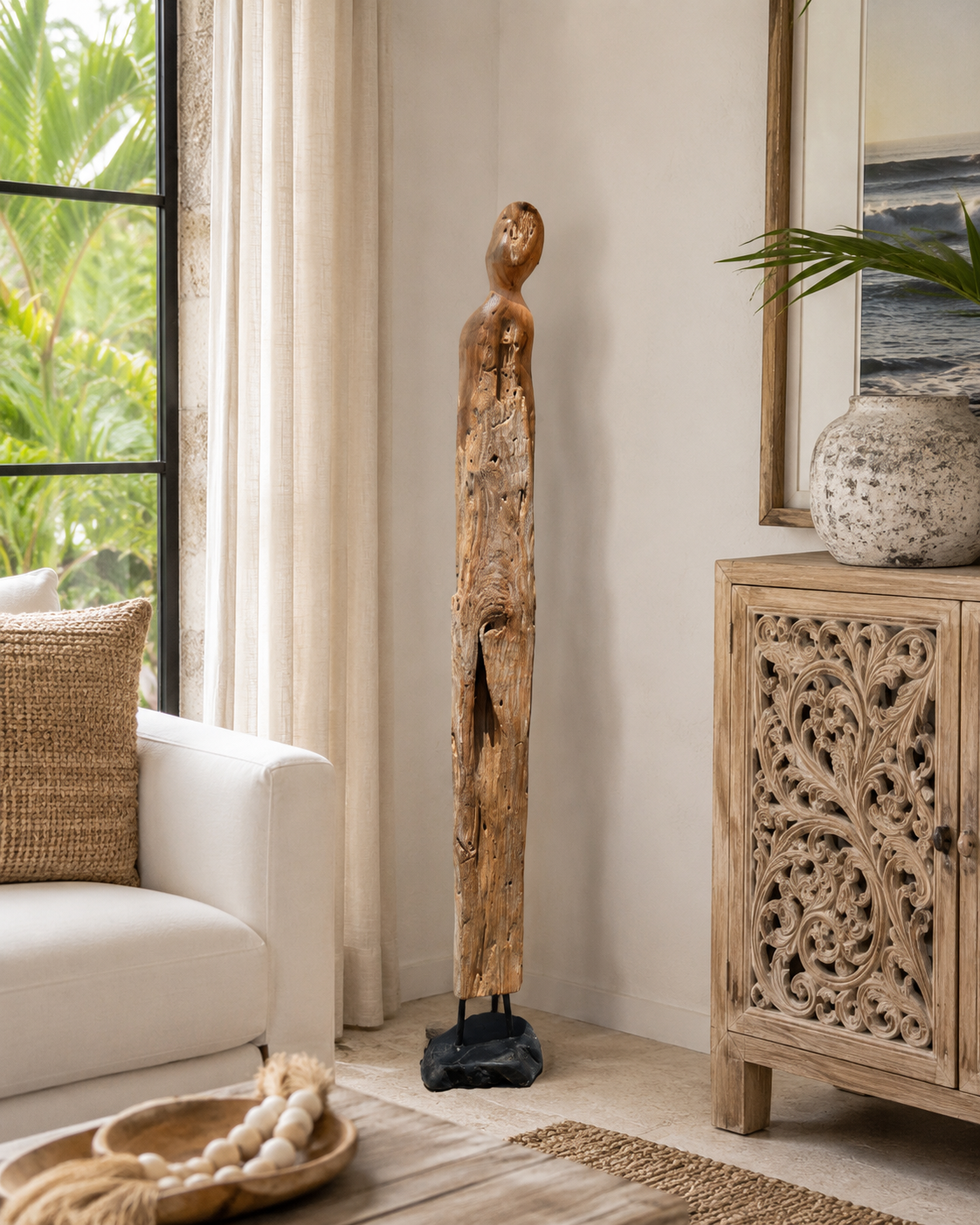 Hand-Carved Wood Sculpture – Bali, Indonesia