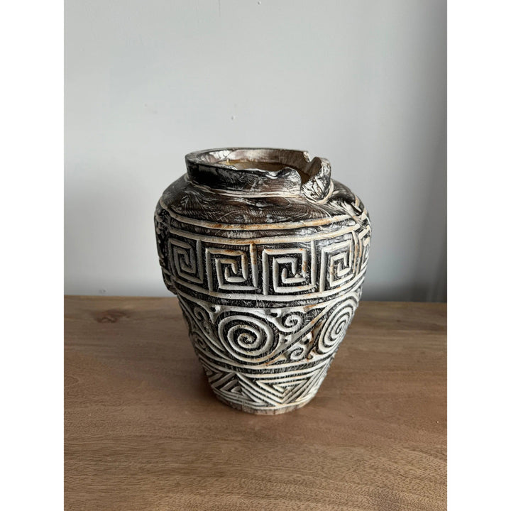 Hand carved Geotong vase Etsy