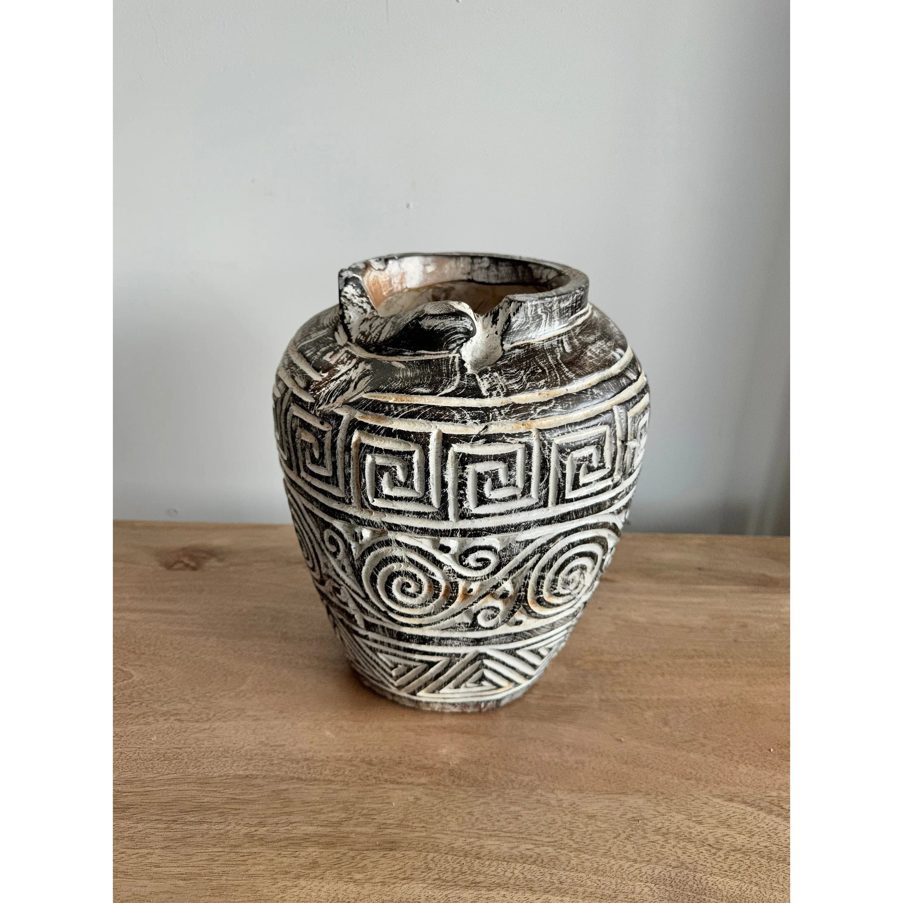 Hand carved Geotong vase Etsy