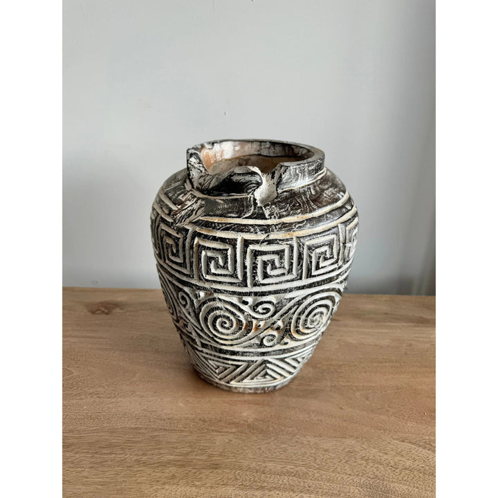 Hand carved Geotong vase Etsy