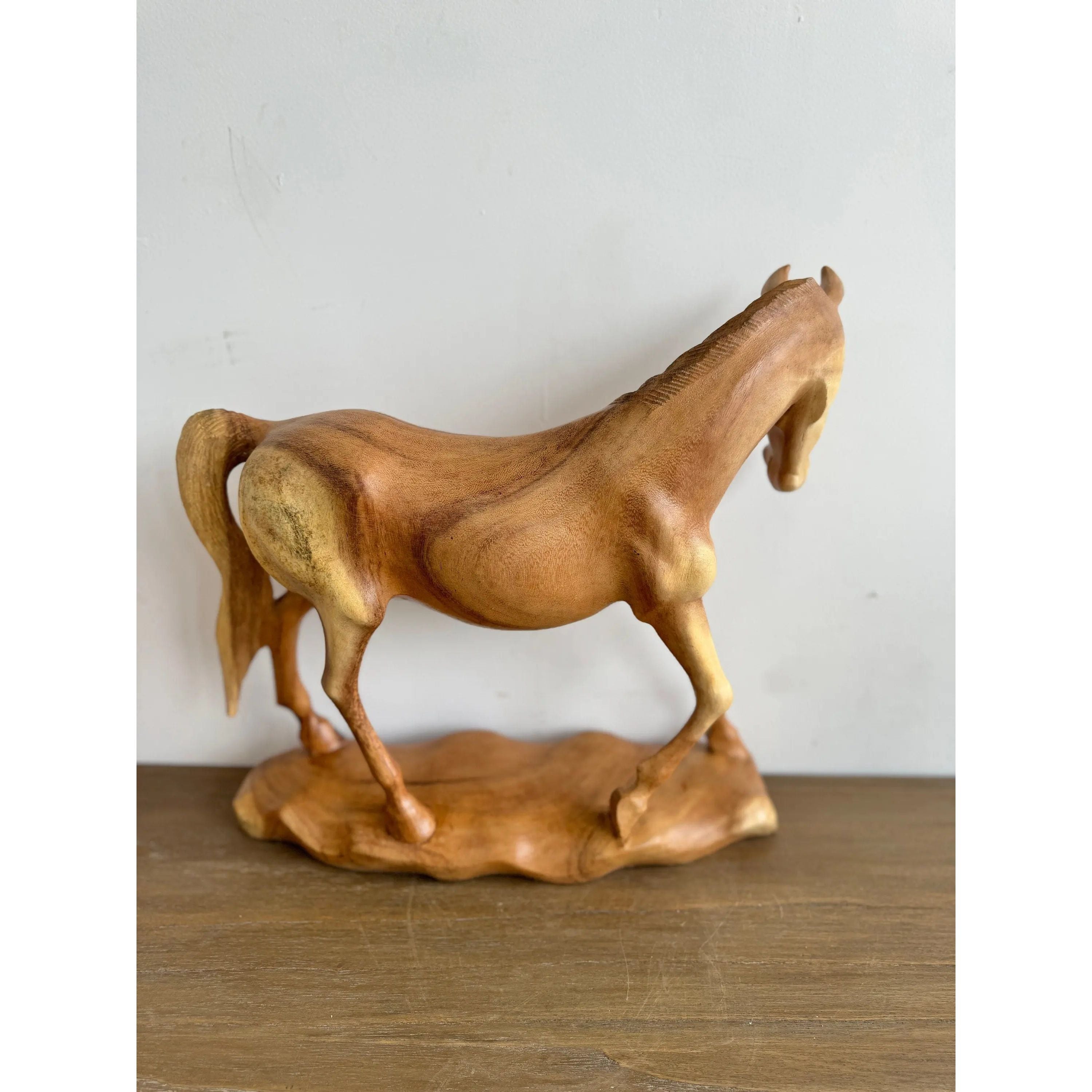 Hand Carved Horse Sculpture Etsy