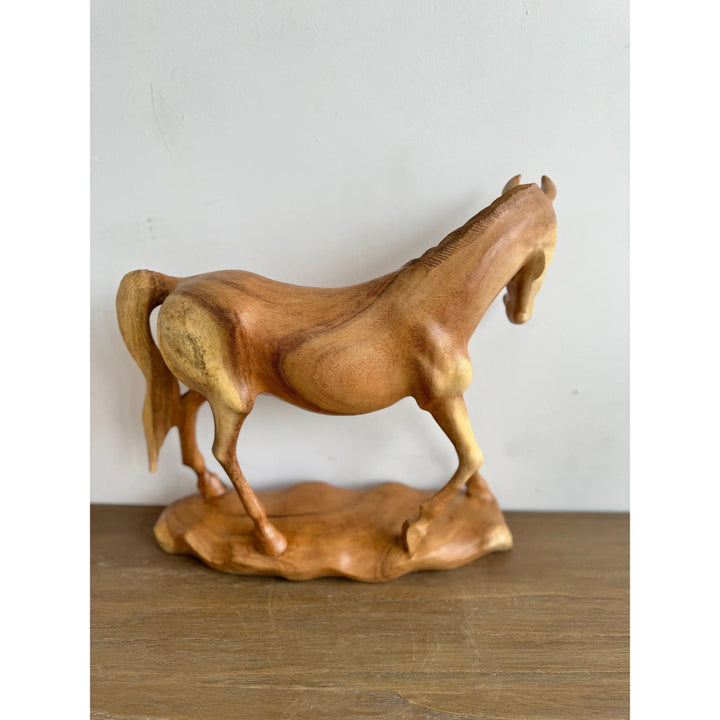 Hand Carved Horse Sculpture Etsy