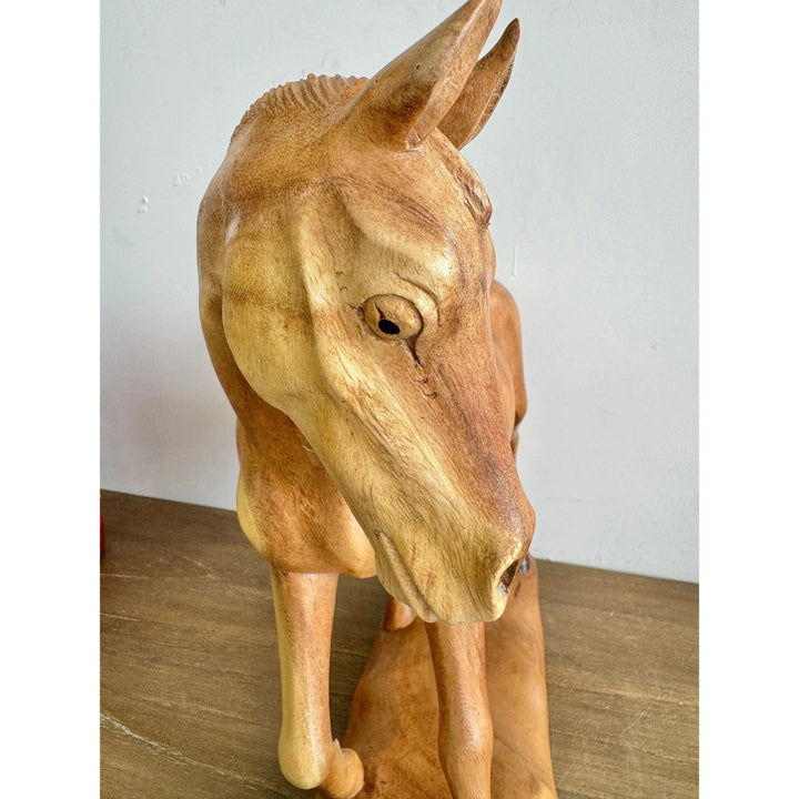 Hand Carved Horse Sculpture Etsy