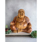 Happy Buddha Sculpture (Light Brown)